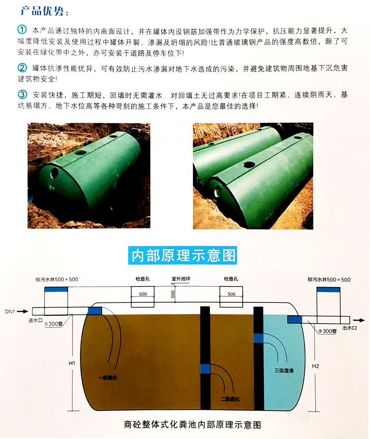 中站玻璃钢化粪池
